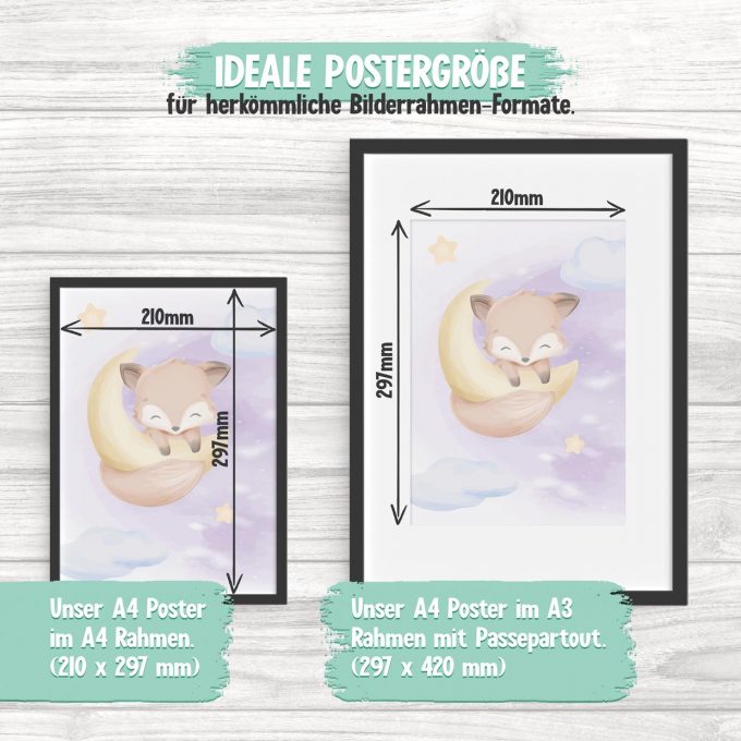 3688 Product - Emadele 3er Poster Set "Über den Wolken"